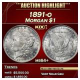 1891-o Morgan Dollar $1 ms64+ SEGS