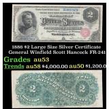 1886 $2 Large Size Silver Certificate General Winf