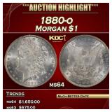 1880-o Morgan Dollar $1 Grades ms64