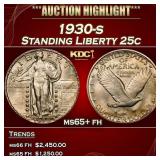 1930-s Standing Liberty Quarter 25c ms65+ fh SEGS