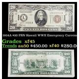 1934A $20 FRN Hawaii WWII Emergency Currency Grade