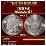 1881-s Morgan Dollar $1 ms67+ SEGS