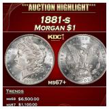 1881-s Morgan Dollar $1 ms67+ SEGS