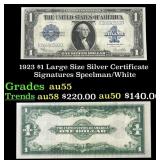 1923 $1 large size Silver Certificate Grades Choic