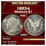 1883-s Morgan Dollar $1 ms62+ USCG