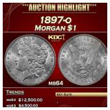 1897-o Morgan Dollar $1 ms64 USCG