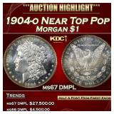1904-o Morgan Dollar Near Top Pop $1 ms67 DMPL SEG
