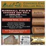 Rare RED Level MARSHALL FIELDS Circ Peace $1 Roll