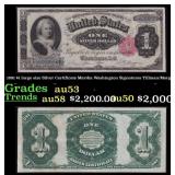 1891 $1 large size Silver Certificate Martha Washi