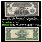 1899 $2 Large Size Silver Certificate "Mini-Portho