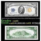 1934A $10 Silver Certificate North Africa WWII Eme