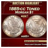 1885-cc Morgan Dollar Toned $1 ms65+ SEGS