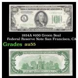 1934A $100 Green Seal Federal Reserve Note San Fra