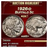 1926-d Buffalo Nickel 5c ms65+ SEGS