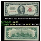1966 $100 Red Seal United States Note Grades Selec