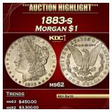 1883-s Morgan Dollar $1 ms62 USCG