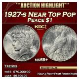 1927-s Peace Dollar Near Top Pop $1 ms65+ SEGS