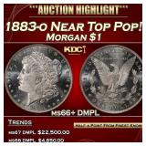 1883-o Morgan Dollar Near Top Pop! $1 ms66+ DMPL S