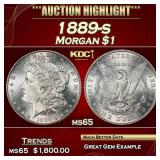 1889-s Morgan Dollar $1 ms65 SEGS