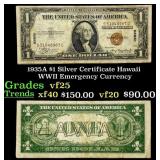 1935A $1 Silver Certificate Hawaii WWII Emergency