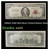 1966A $100 Red Seal United States Note Grades Sele