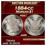 1884-cc Morgan Dollar $1 ms66 SEGS