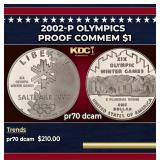 2002-P Olympics Proof Modern Commem Dollar $1 pr70