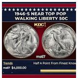 1946-s Walking Liberty Half Dollar Near Top Pop 50