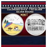 Snoopy & Woodstock Beach Peanuts Colorized Style -