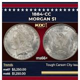 1884-cc Morgan Dollar $1 ms66+ SEGS