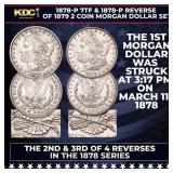 1878-p 7tf & 1878-p Reverse of 1879 2 Coin Morgan