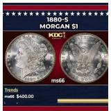1880-s Morgan Dollar $1 Grades ms66