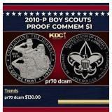 2010-P Boy Scouts Proof Modern Commem Dollar $1 pr