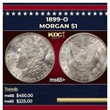 1899-o Morgan Dollar $1 Grades ms65+