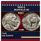 1929-s Buffalo Nickel 5c ms66 SEGS