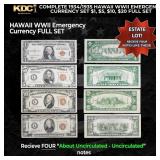 Complete 1934/1935 Hawaii WWII Emergency Currency