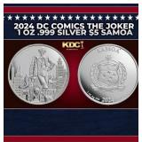 2024 DC Comics The Joker 1 oz .999 Silver $5 Samoa