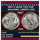 1937-s Walking Liberty Half Dollar Near Top Pop 50