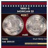 1890-s Morgan Dollar $1 Grades ms65