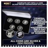 Complete 1971-1976-s 5 Coin Silver Proof Eisenhowe