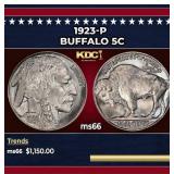 1923-p Buffalo Nickel 5c ms66 SEGS