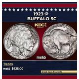 1923-p Buffalo Nickel 5c Grades ms65