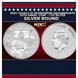 2024 Tuvalu $1 Spongebob Squarepants 25th Anniv. C