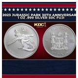 2023 Jurassic Park 30th Anniversary 1 oz .999 Silv