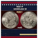 1921-p Morgan Dollar $1 Grades ms63