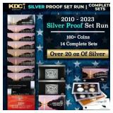 2010-2023 US Mint Silver Proof Sets, 168 Coins Tot