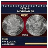1879-p Morgan Dollar $1 ms66 SEGS