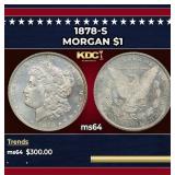 1878-s Morgan Dollar $1 Grades ms64