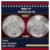 1884-p Morgan Dollar $1 ms66+ SEGS