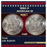 1890-p Morgan Dollar $1 ms65 SEGS